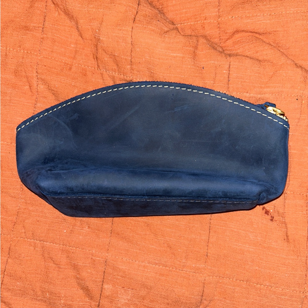 ‘Almost perfect’ eclipse makeup bag by Portland leather goods.